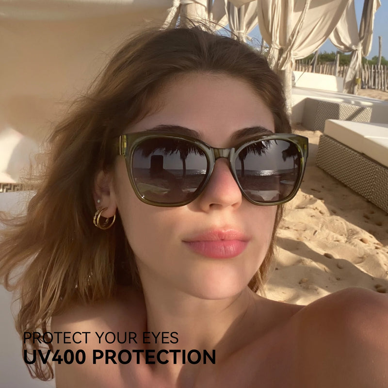 Fashion Original Grosso Borboleta Armação Óculos de Sol Polarizados para Mulheres Chunky Proteção Uv400 Sombra Óculos de Sol Olho de Gato