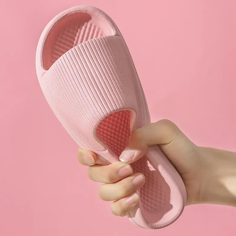 Women's Slippers Fashio Light EVA Soft Men's Home Sole Slipper Bathroom Anti-Slip Casual Indoor Slipper Beach Sandal Flip-Flops