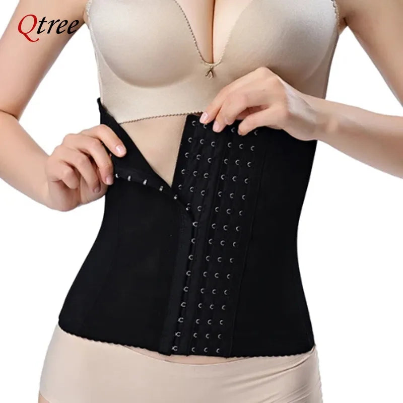 Vestido Emagrecedor Cintura Treinador Cinto Shapewear Mulheres Barriga Cincher Body Shaper Compressão de Gordura Cintas Cintas Gancho Firme Corset