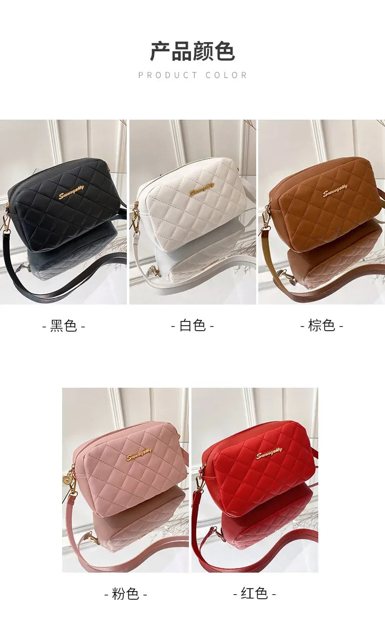 Bolsa pequena de mensageiro com borla para mulheres 2024 tendência lingge bordado câmera bolsa de ombro feminina corrente da moda bolsas crossbody femininas