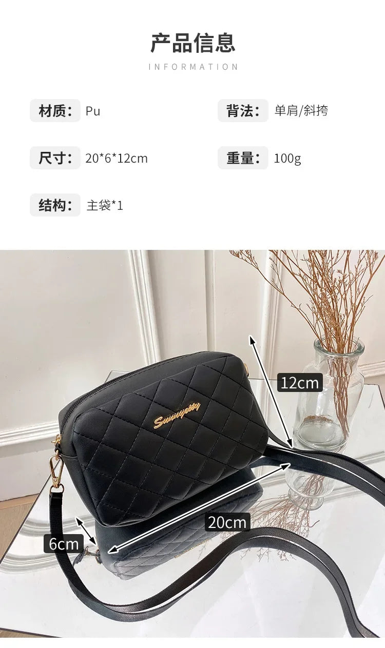 Bolsa pequena de mensageiro com borla para mulheres 2024 tendência lingge bordado câmera bolsa de ombro feminina corrente da moda bolsas crossbody femininas