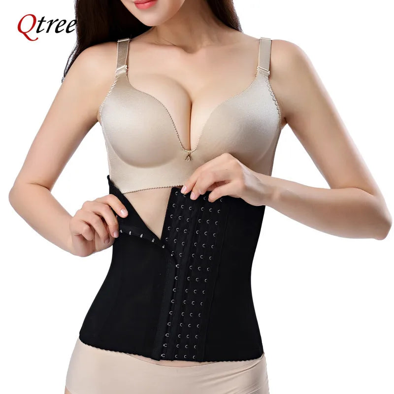 Vestido Emagrecedor Cintura Treinador Cinto Shapewear Mulheres Barriga Cincher Body Shaper Compressão de Gordura Cintas Cintas Gancho Firme Corset