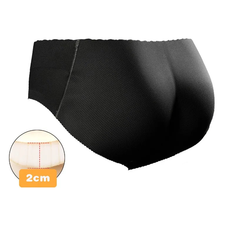 Calcinha modeladora e levantadora de bumbum, almofadas de quadril, modelador, push up, intensificador de bumbum, calcinha de controle, roupa íntima invisível, bunda falsa para mulheres