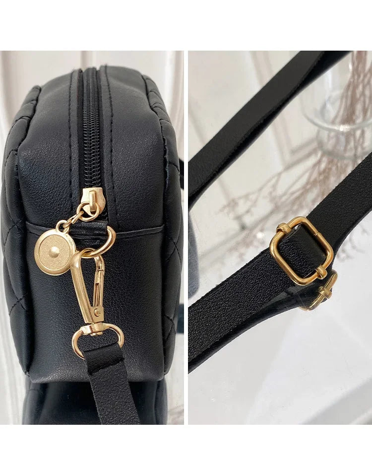 Bolsa pequena de mensageiro com borla para mulheres 2024 tendência lingge bordado câmera bolsa de ombro feminina corrente da moda bolsas crossbody femininas