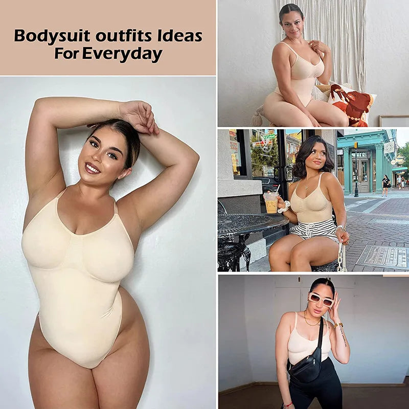 MISSMOLY Bodysuits femininos sem costas modelador tanga sem costura controle de barriga levantador de bumbum modelador de corpo espartilho emagrecimento camisola tops